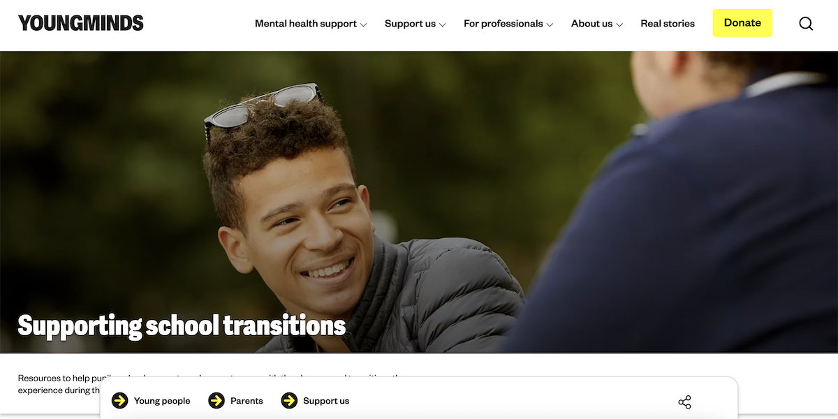 Supporting School Transitions - Young Minds